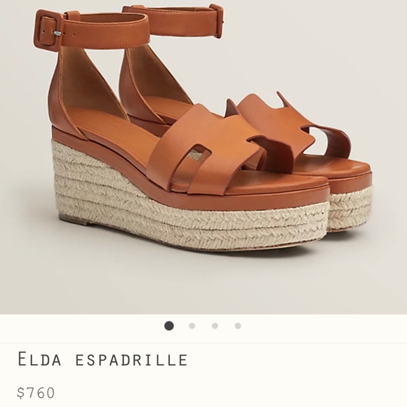 Hermes | Shoes | Hermes Elda Espadrilles Wedge Sandals | Poshmark